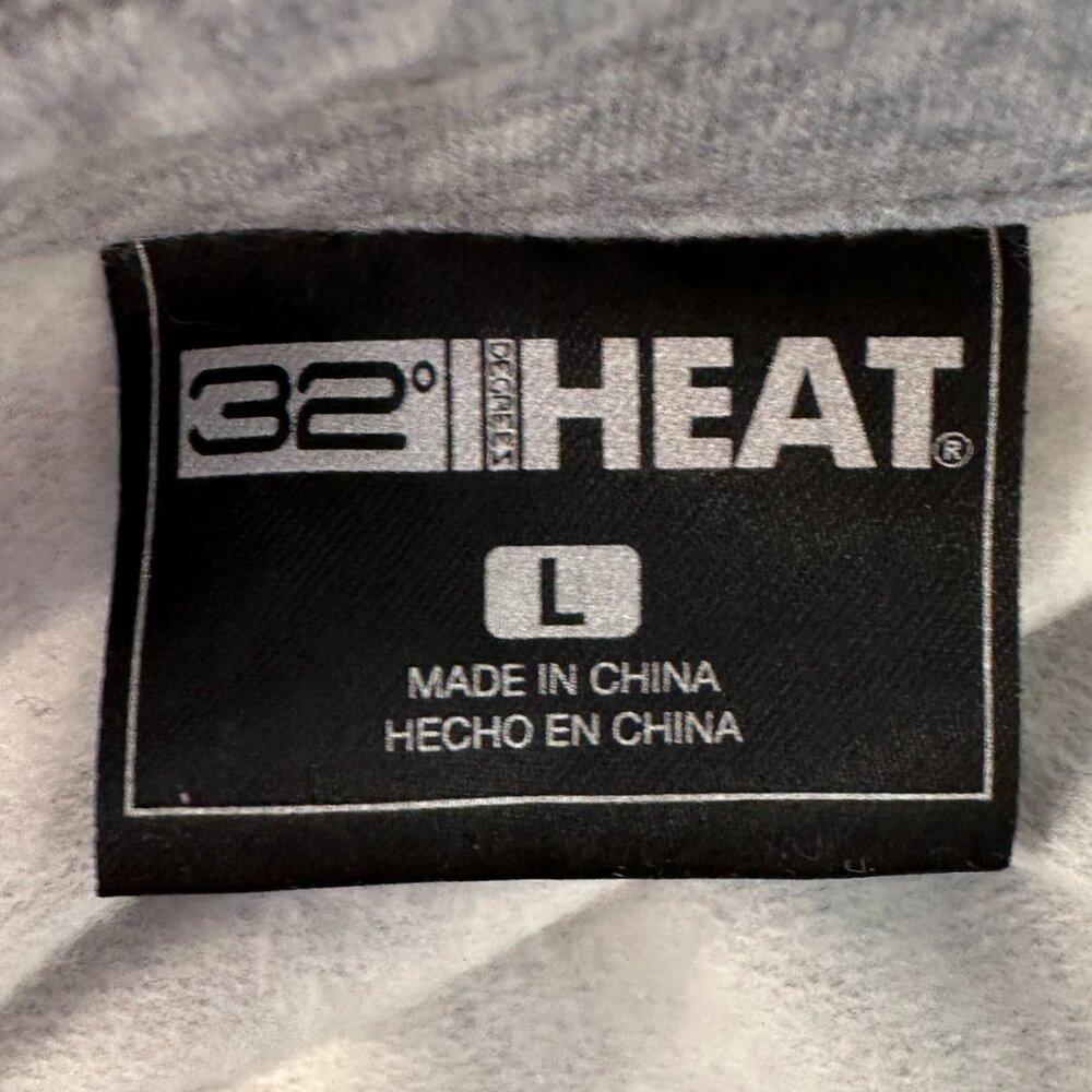 NEW 32 Degrees Heat Button Up Shirt Soft Stretch Plaid Gray White Women Sz Large - Picture 3 of 9